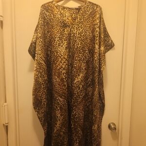 Animal Print Kaftan Dress and GAP Paisley Dress (TWO DRESS BUNDLE)